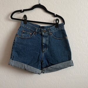 Vintage 1990s Lee Cuffed Jean Shorts Size 9 Medium